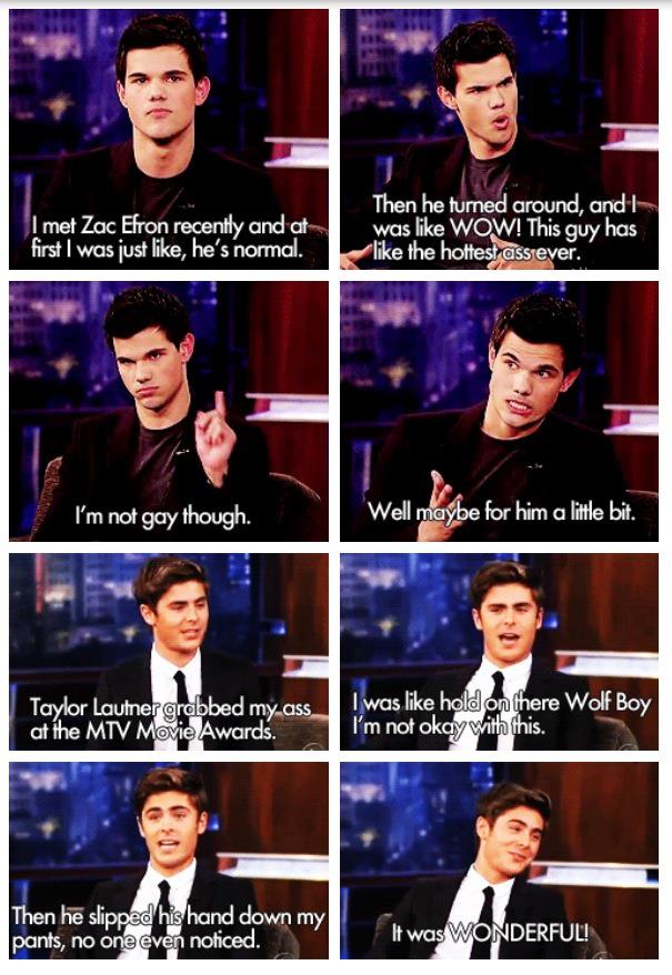 Taylor Meets Zac on the Red Carpet of Hollywood