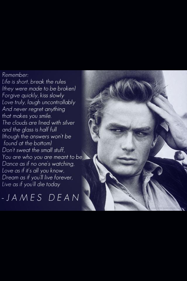 Thoughts from James Dean